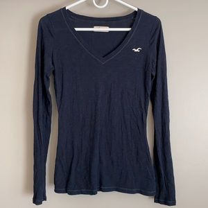 Navy Blue Hollister Top